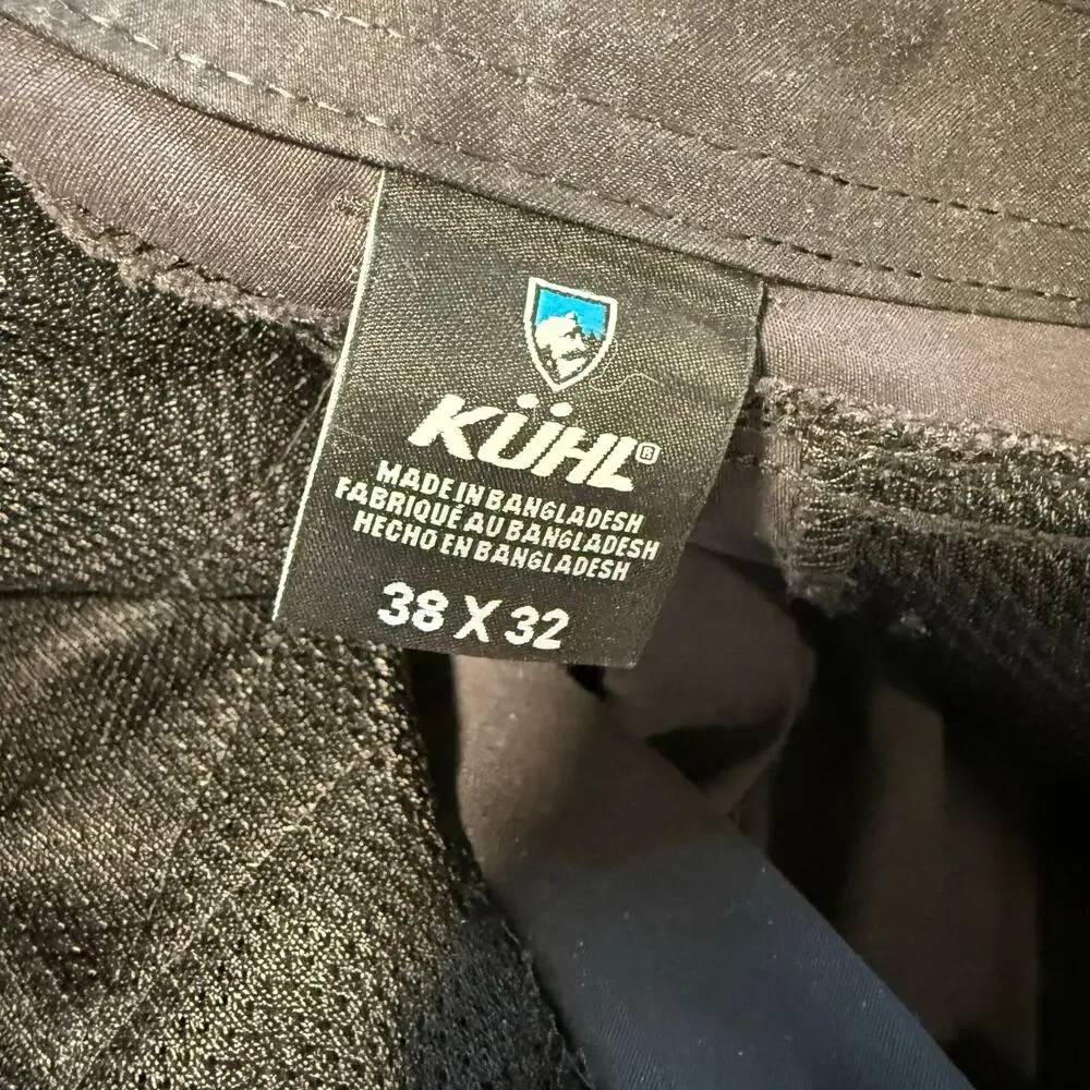 Kuhl Men's Renegade Rock Pants Hike Trail Outdoor Cargo Black‎ 38 x 32